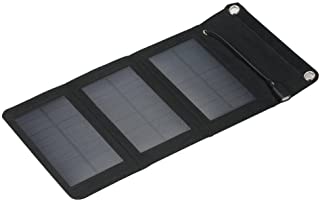 Godyluck Cargador portatil al Aire Libre del Panel Solar del silicio monocristalino Plegable de 5W 5V Cargador portatil del USB para la Fuente de alimentacion del telefono movil