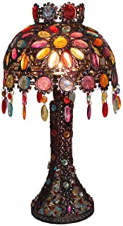 GUALA Estilo de Tiffany lampara de Escritorio marroqui Mesa de Hierro Elegante lampara de Cristal de Bohemia Gota de Agua Diseno Luz y Sombra lampara de Mesa