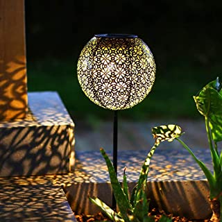 Guirnalda de luces LEEDY Adorno de luz solar para jardin al aire libre- resistente al agua- de metal