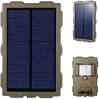 GYFHMY Cargador de bateria del Panel Solar para la camara de Caza Hunting Trail - IP56 a Prueba de Agua- baterias de 1500 mAh con Soporte de Montaje Ajustable - para Acampar Fotos