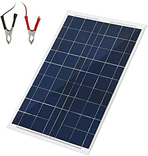 HimanJie 20W 30W 50W Cargador Panel Solar Placa Solar doblado y portatil- de Resistente Agua- Externa bateria Plegable Cargador Solar Portatil (30W)
