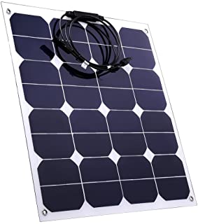 HimanJie 20W 30W 50W Cargador Panel Solar Placa Solar doblado y portatil- de Resistente Agua- Externa bateria Plegable Cargador Solar Portatil (50W)