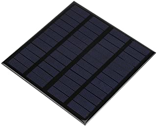 Jacksking Panel Solar- 3W 12V Mini Panel Solar portatil Modulo de energia DIY Cargador de bateria Home Garden Use el Panel Solar de la bateria