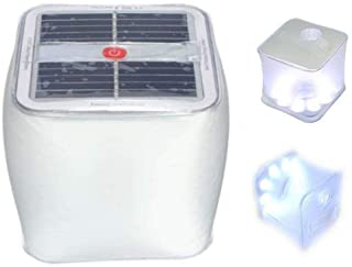 Lampara de emergencia para el aire libre- portatil- recargable- plegable- LED- energia solar- inflable- para tienda de campana- lampara de emergencia al aire libre – cuadrada