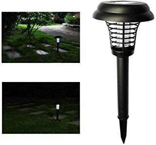 lampara mosquitos Solar-🐝VENMO lampara antimosquito LED electrico exterior-repelente mosquitos exterior-lampara mosquitos electrico (Negro)