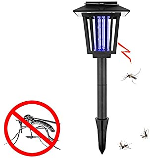 Lampara solar LED UV anti-mosquitos- mata insectos electronico- para uso exterior e interior- para jardin