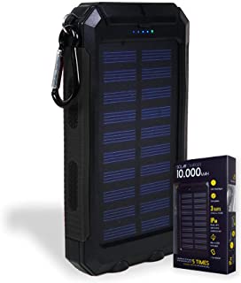 Mikamax - Solar Powerbank - 10.000 mAh - Exterior - Cargador de bateria Externo