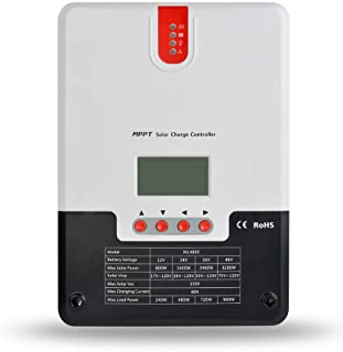 MPPT Cargador Solar Controlador 12 V 24 V 36 V 48 VAuto Acido Plomo Gel de ion de litio Controlador de Carga para Max 150 V Entrada de Panel Solar 30A