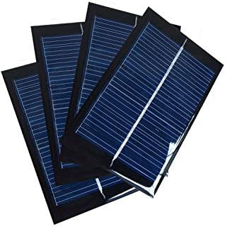 NUZAMAS Juego de 4 Piezas 6V 100mA 90X60mm Micro Mini Celulas de Panel Solar para Energia de Energia Solar- Hogar DIY- Proyectos Cientificos - Juguetes - Cargador de Bateria