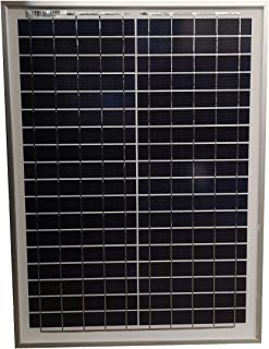 Panel solar policristalino de alta eficiencia de 20 W para cargar baterias de 12 V en caravanas- autocaravanas- barcos y soluciones de alimentacion fuera de red