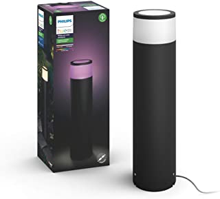 Philips Hue Calla Pedestal o sobremuro LED inteligente (bajo voltaje) negro- luz blanca y de colores- compatible con Amazon Alexa- Apple HomeKit y Google Assistant