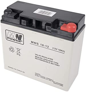 PNI ACC1812 Bateria de Gel MW 18-12S 12V - 18Ah- Gris-Negro