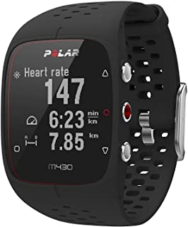 Polar M430 Reloj de Running con GPS y Frecuencia cardiaca en la muneca - Multideporte - actividad 24-7 - Negro- M-L
