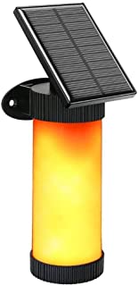 ROHSCE luces solares para exteriores- con efecto de llama LED parpadeante- luces solares impermeables para jardin- luces de exterior como fuego para valla de camino- garaje y entrada brillante