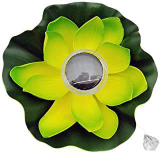S-TROUBLE Solar LED RGB Lotus Flower Light Fuente Flotante Estanque Jardin Piscina Lampara