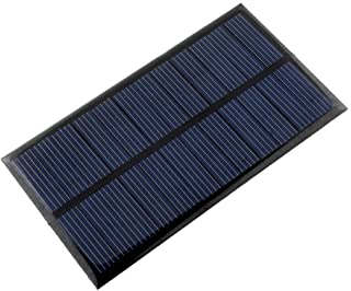 Sedeta Panel Solar policristalino de 6V 1W Juguetes de energia Solar Bricolaje Adecuado para Bomba de Agua con energia Solar- pequeno Sistema de energia Solar- etc.