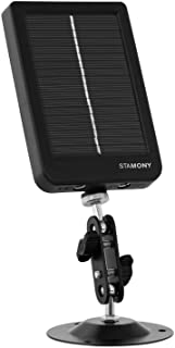 Stamony Panel Solar para Camara De Caza Celula ST-SP-3000 (Corriente de Salida: 1.200 mA- Potencia de Salida: 0-5 W- Capacidad: 3.000 mAh- Bateria de Litio)