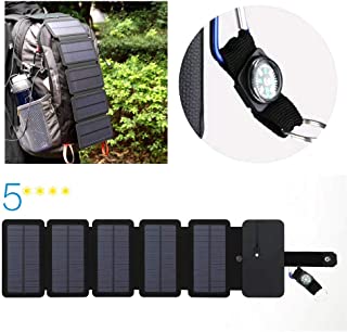 StyleBest - Cargador solar plegable de 9 W- para tienda de emergencia- para smartphones- tablets y mas