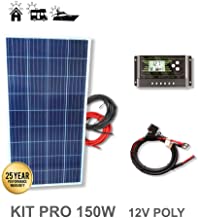 VIASOLAR Kit 150W Pro 12V Panel Solar policristalino