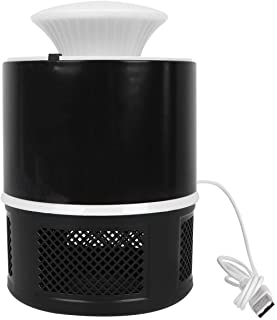 WINOMO LED Lampara para Matar Mosquitos Sin Radiacion Cargador USB 6 LED para Hogar Exterior (Negro)