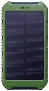 WYX Cargador Solar 20000mAh portatil movil bateria Cargador Caso Panel Solar Banco de energia Shell Impermeable para Acampar al Aire Libre Viajes-C