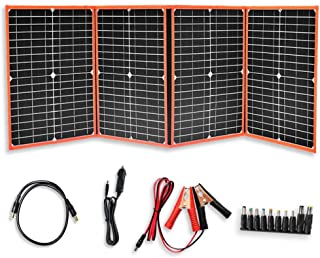 XINPUGUANG 80w 18v Cargador solar monocristalino de panel solar plegable para acampar Senderismo Autocaravana Carpa Tableta de carga
