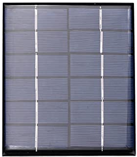 Zerodis Panel Solar Modulo de Panel Solar Monocristalino del Cargador del Panel Solar 3V 6W para Las Baterias del Barco del Tractor de La Motocicleta del Automovil